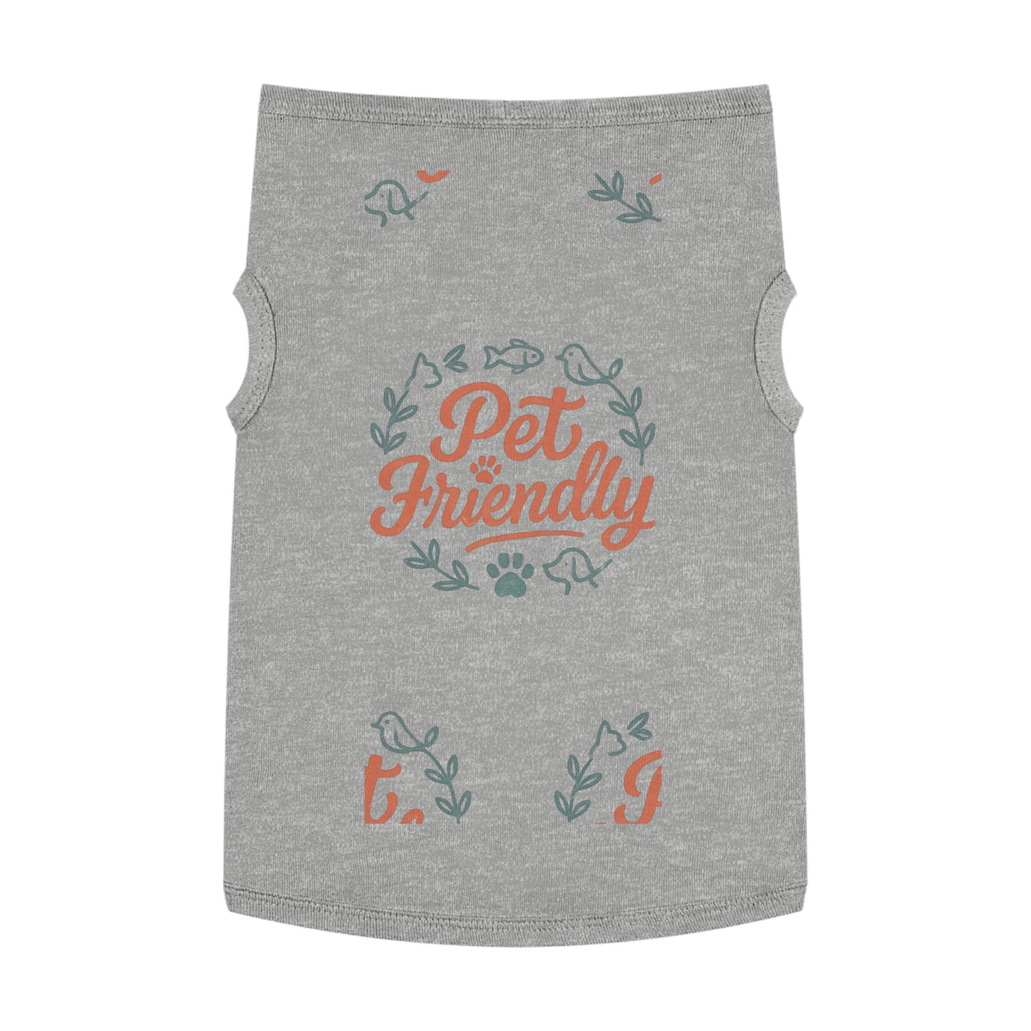 Pet Tank Top - "Pet Friendly" Graphic Dog & Cat Shirt