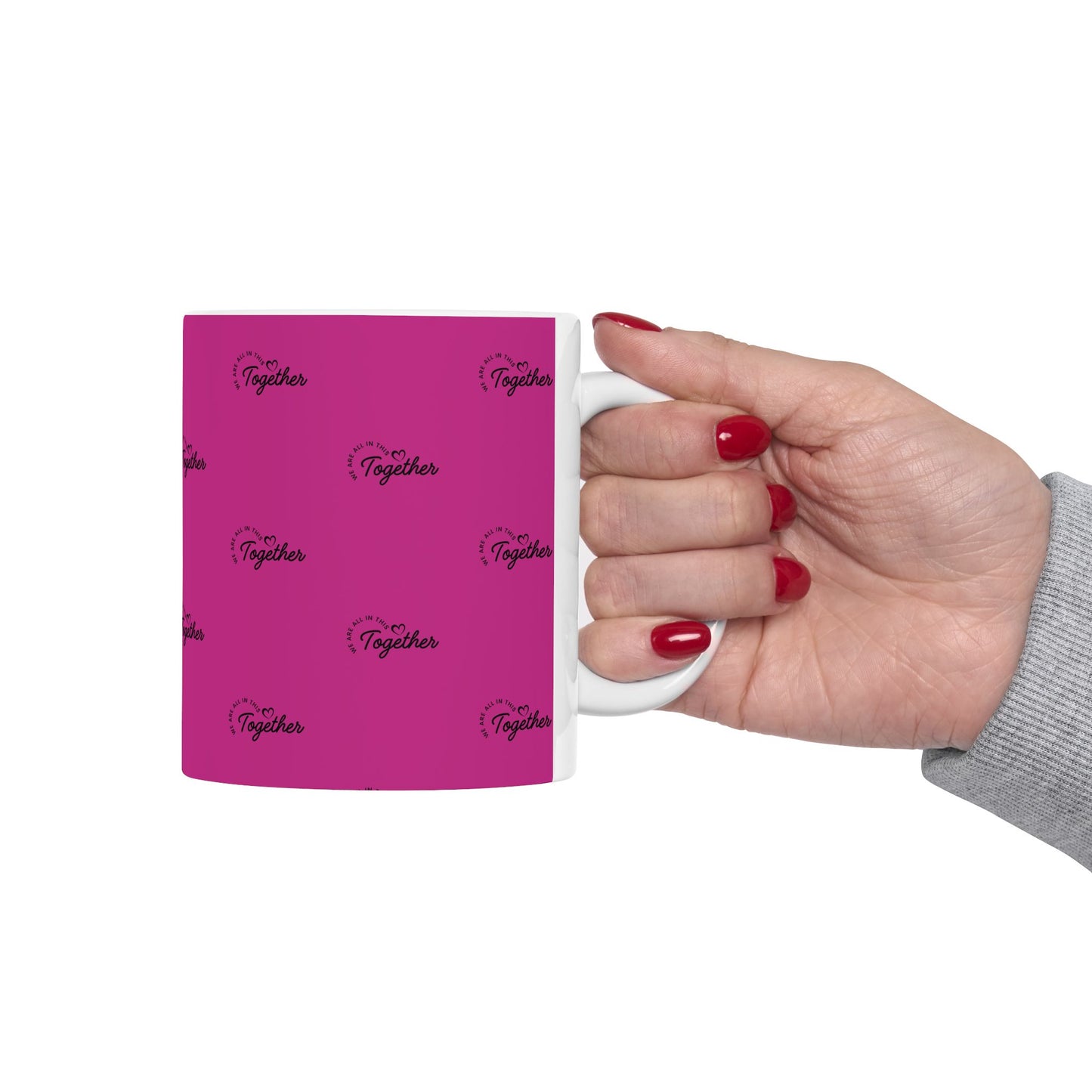 Pink 'Stronger Together' Ceramic Mug (11oz & 15oz)