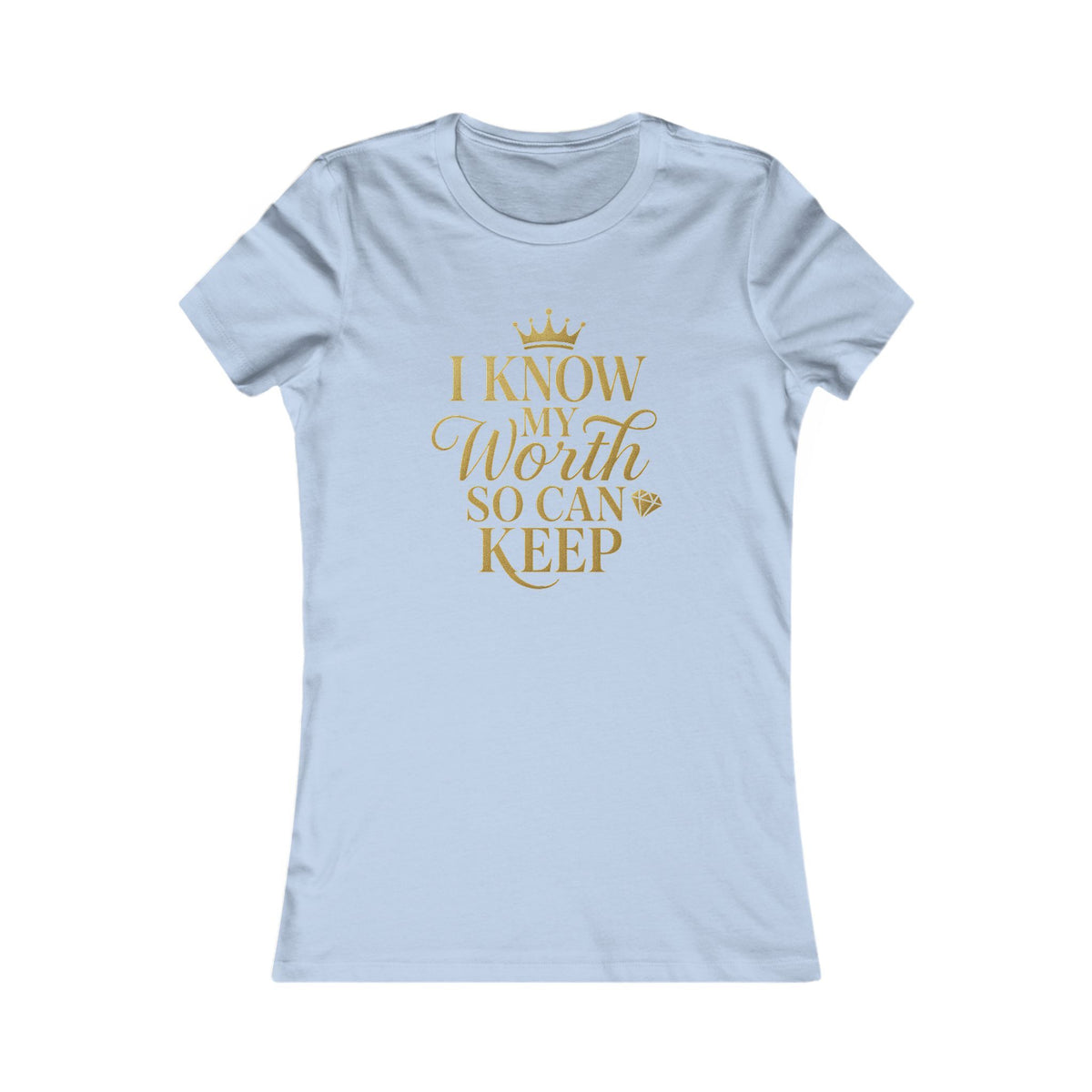 Empowering Women's Tee - "I Know My Worth" Statement Shirt