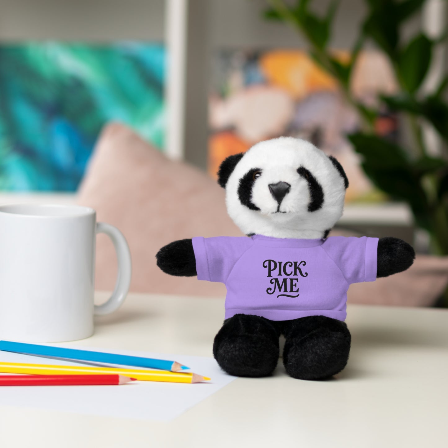 Pick Me Plush Bear with Tee — Cute Stuffed Animal Gift
