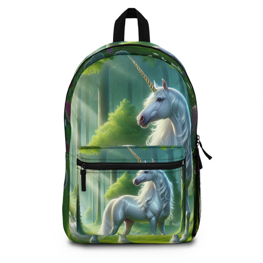 Unicorn Forest Backpack — Enchanted Mythical Horse School Bag