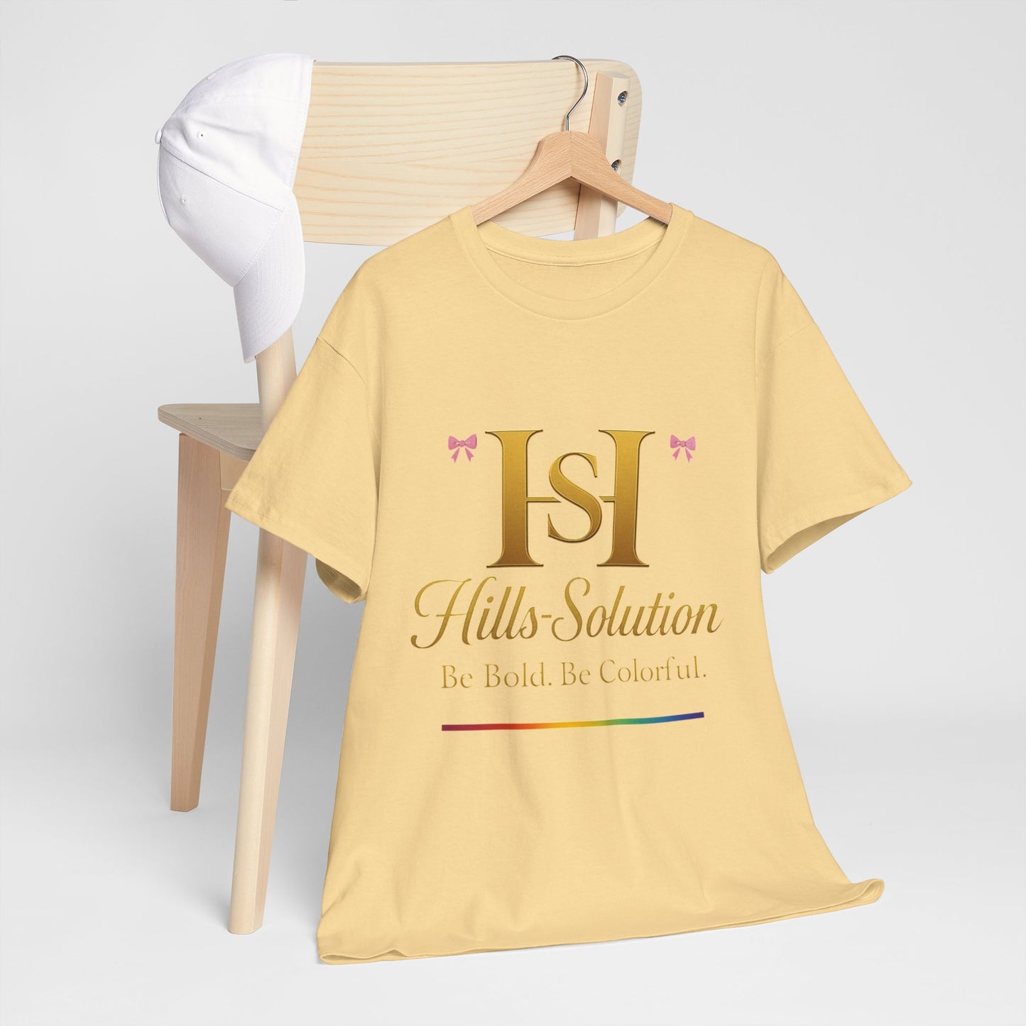 Be Bold Be Colorful Graphic Tee — Vibrant Hills Solution T-Shirt