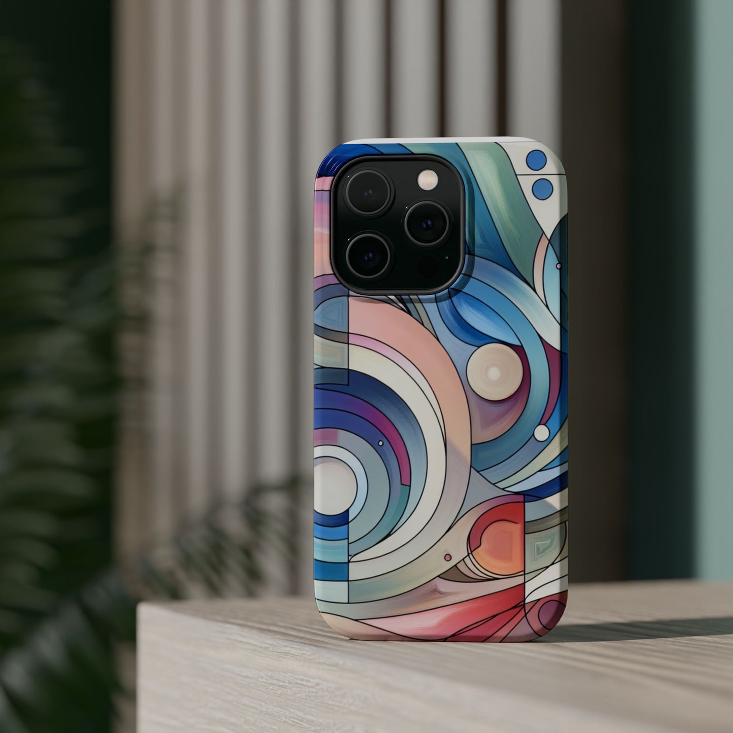 Artistic Magnetic Phone Case | Abstract Colorful Design, Unique Gift for Artists, Stylish Protection, Holiday Essentials, Phone Accessory