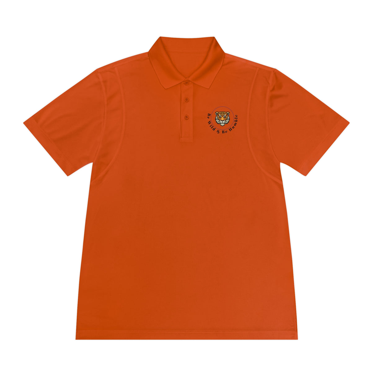 Men's Tiger Crest Polo Shirt — Athletic Golf & Casual Sport Polo