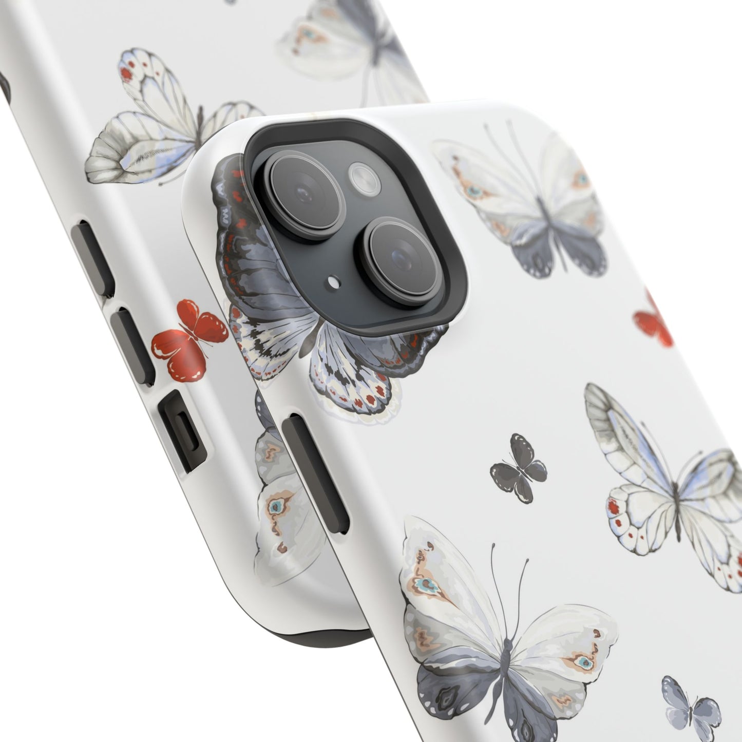 Butterfly Impact-Resistant Phone Case, Elegant Phone Cover, Gifts for Her, Nature Lovers, Eco-friendly Design, Cute Butterfly Case