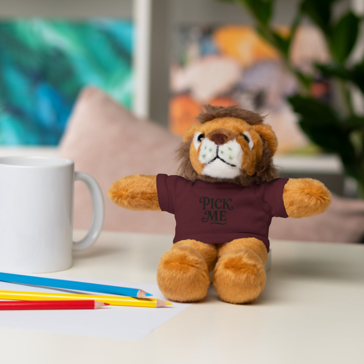 Pick Me Plush Bear with Tee — Cute Stuffed Animal Gift