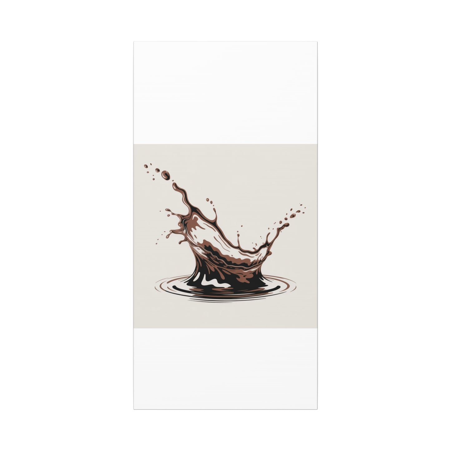 Chocolate Splash Matte Canvas Wall Art – Modern Kitchen Decor