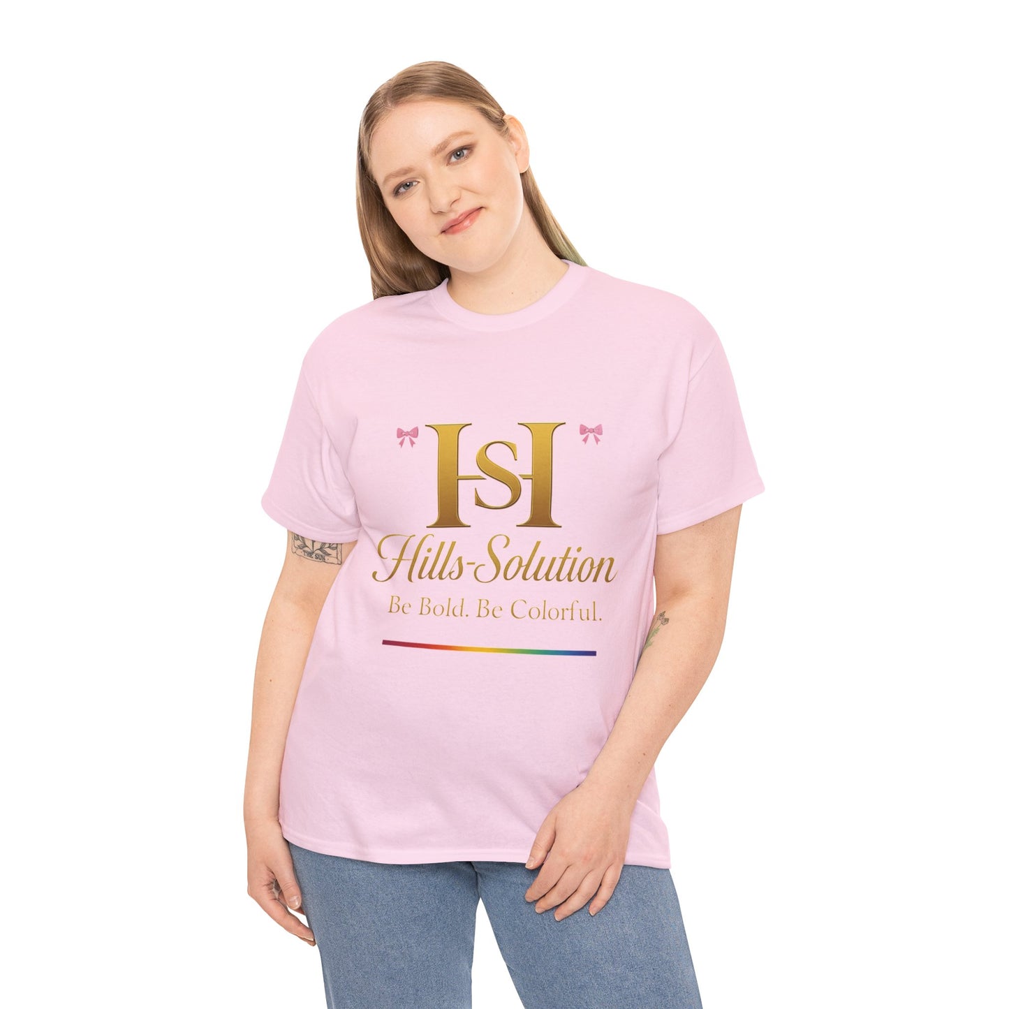 Be Bold Be Colorful Graphic Tee — Vibrant Hills Solution T-Shirt