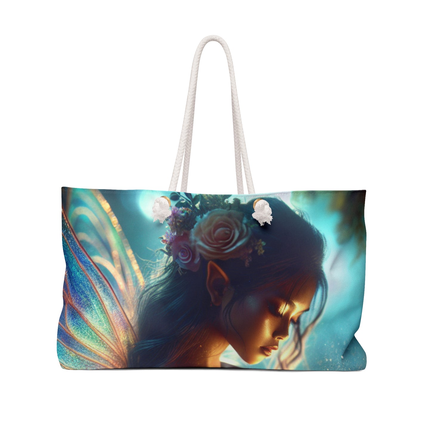 Enchanting Fairy Weekender Bag, Boho Travel Tote, Fairy-Themed Weekend Bag, Perfect for Vacations, Gifts for Nature Lovers