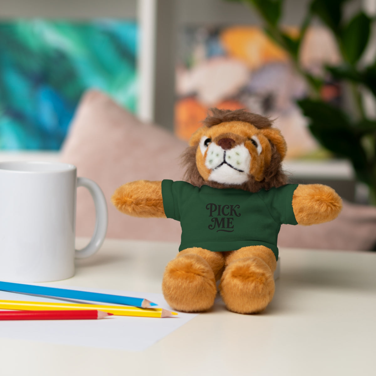 Pick Me Plush Bear with Tee — Cute Stuffed Animal Gift