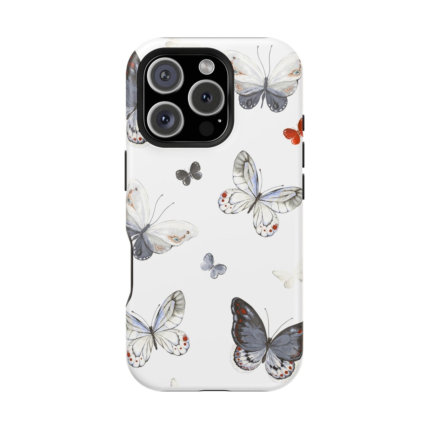 Butterfly Impact-Resistant Phone Case, Elegant Phone Cover, Gifts for Her, Nature Lovers, Eco-friendly Design, Cute Butterfly Case