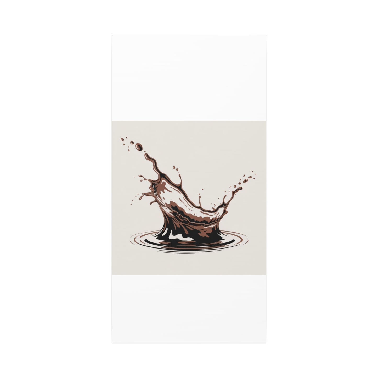 Chocolate Splash Matte Canvas Wall Art – Modern Kitchen Decor