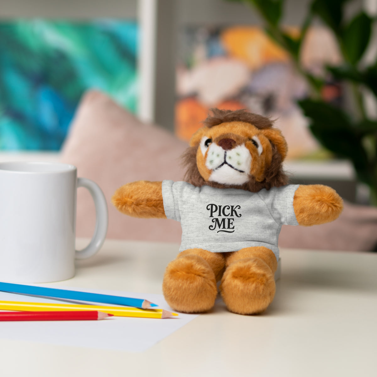 Pick Me Plush Bear with Tee — Cute Stuffed Animal Gift