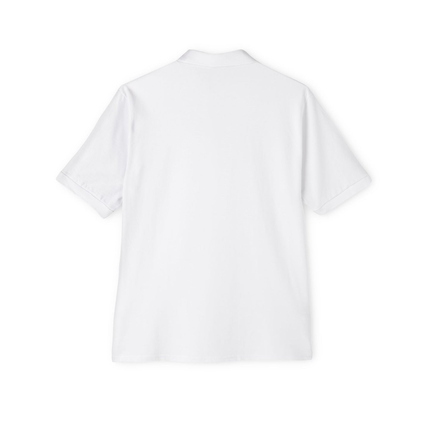 Men's Piqué Polo with Equestrian Design - Stylish Golf Shirt