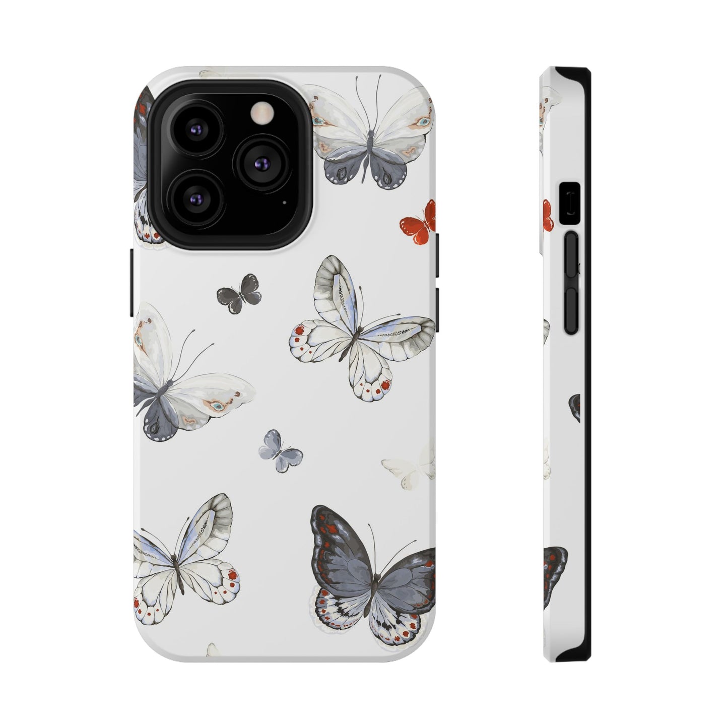 Butterfly Impact-Resistant Phone Case, Elegant Phone Cover, Gifts for Her, Nature Lovers, Eco-friendly Design, Cute Butterfly Case