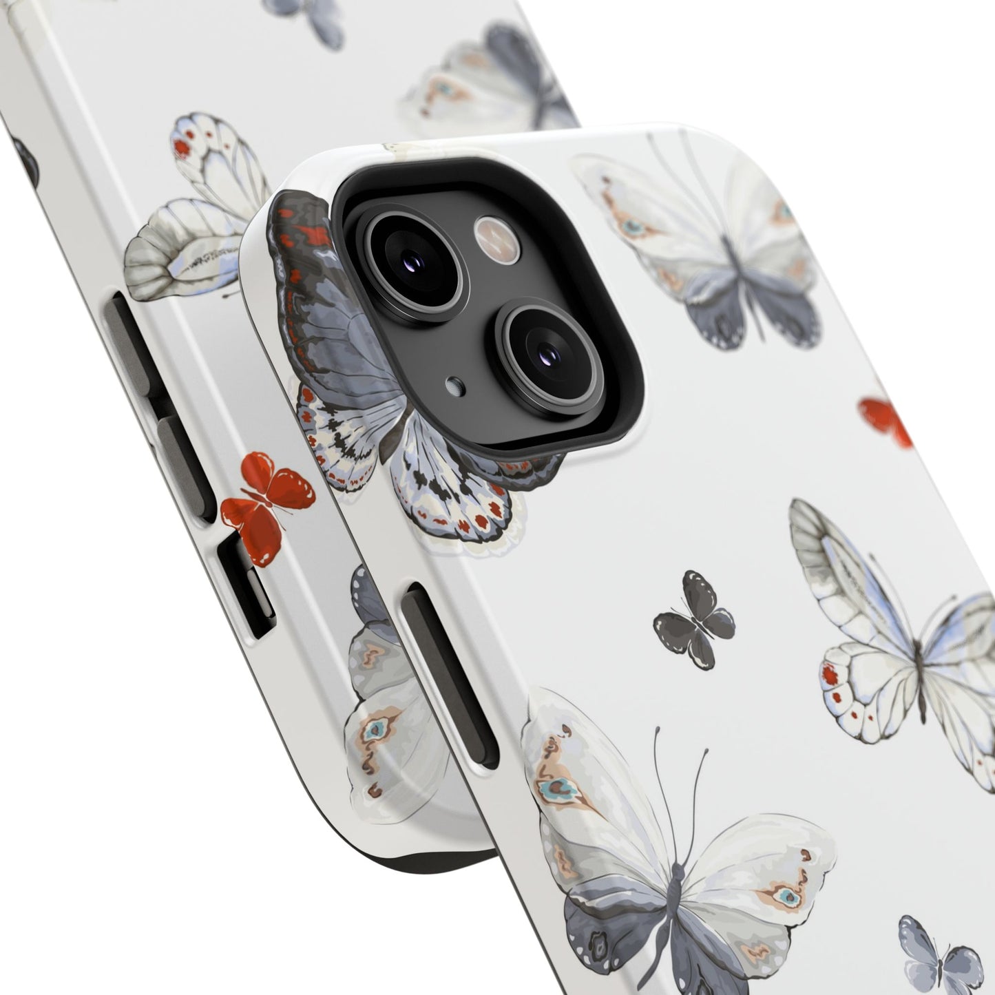 Butterfly Impact-Resistant Phone Case, Elegant Phone Cover, Gifts for Her, Nature Lovers, Eco-friendly Design, Cute Butterfly Case
