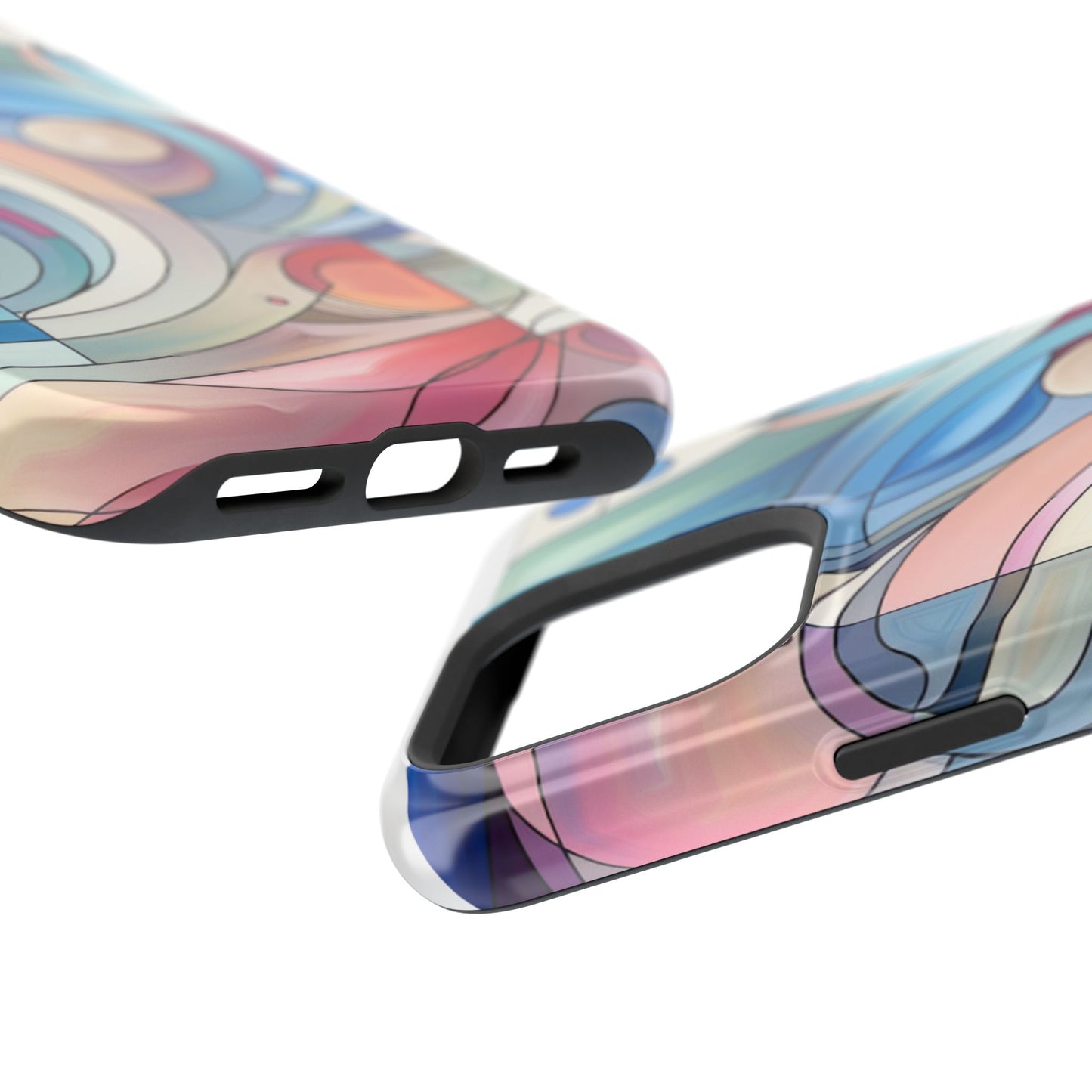 Artistic Magnetic Phone Case | Abstract Colorful Design, Unique Gift for Artists, Stylish Protection, Holiday Essentials, Phone Accessory
