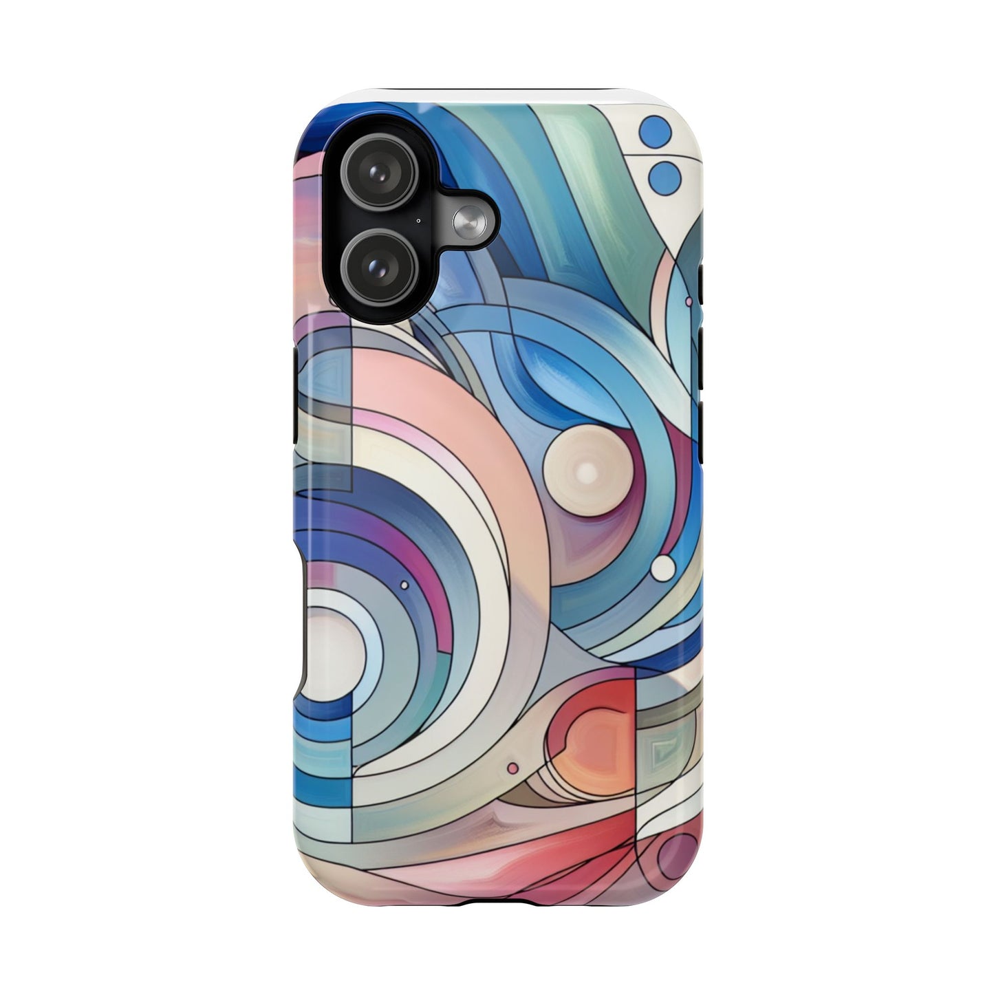 Artistic Magnetic Phone Case | Abstract Colorful Design, Unique Gift for Artists, Stylish Protection, Holiday Essentials, Phone Accessory