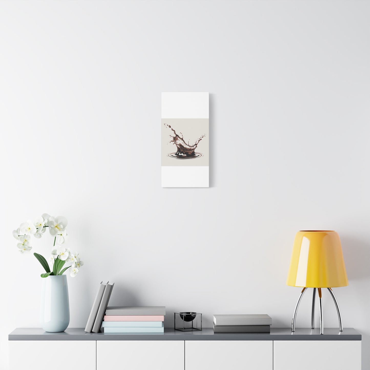 Chocolate Splash Matte Canvas Wall Art – Modern Kitchen Decor