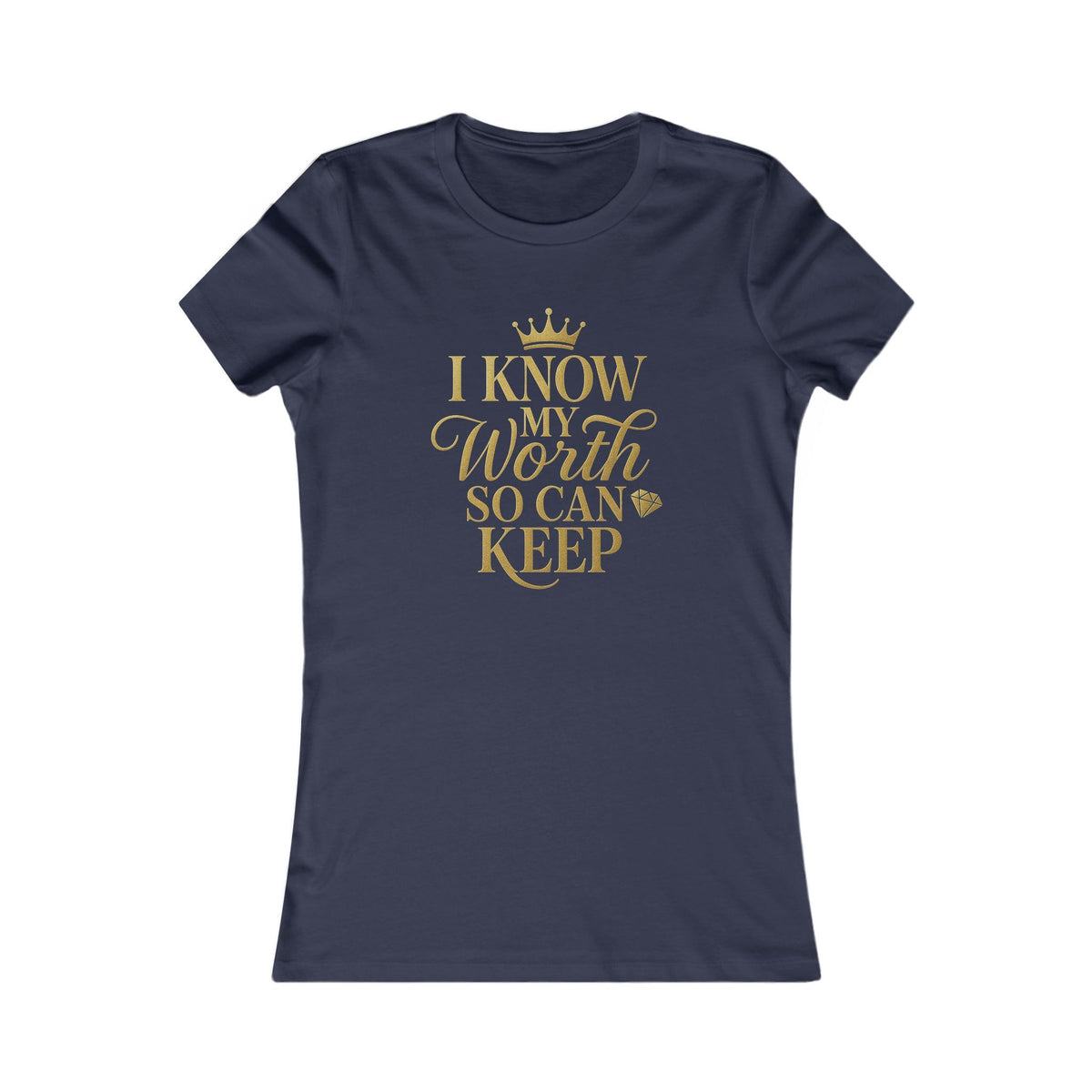 Empowering Women's Tee - "I Know My Worth" Statement Shirt