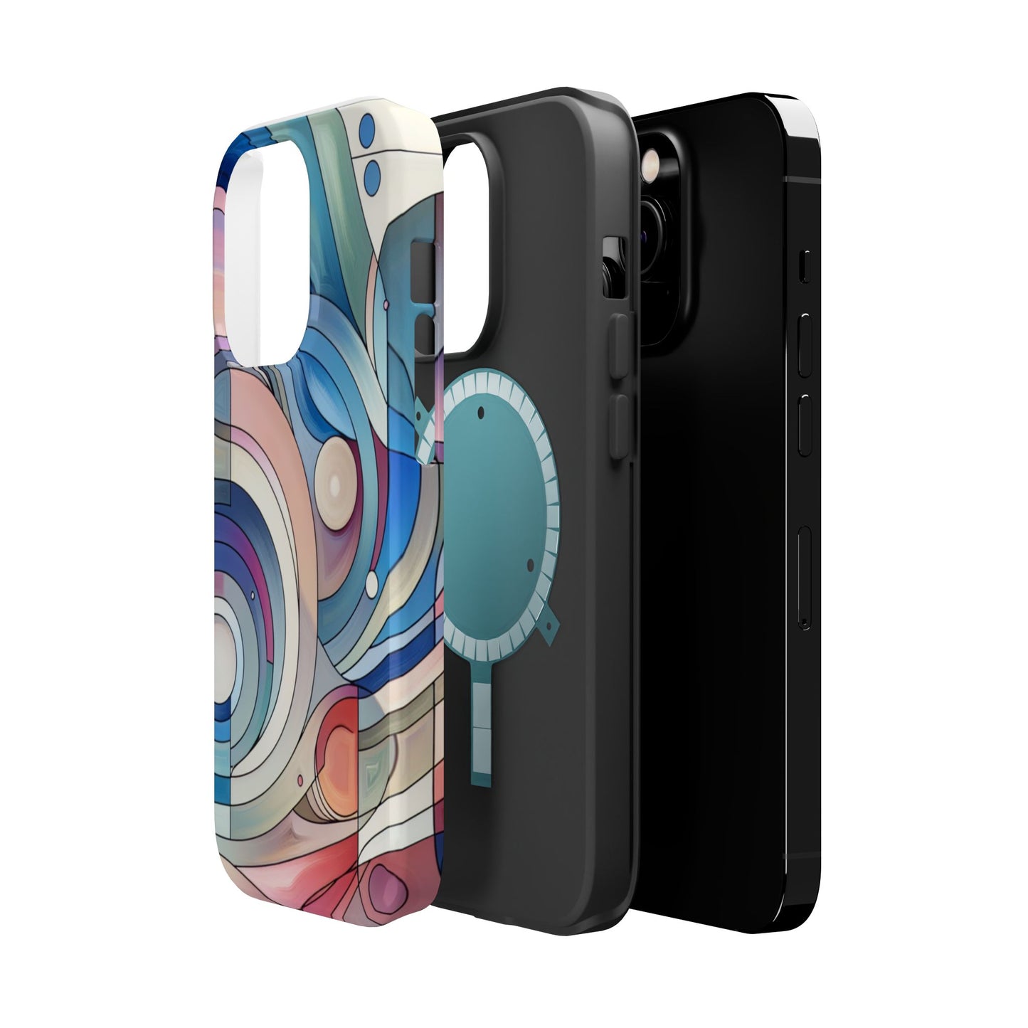 Artistic Magnetic Phone Case | Abstract Colorful Design, Unique Gift for Artists, Stylish Protection, Holiday Essentials, Phone Accessory