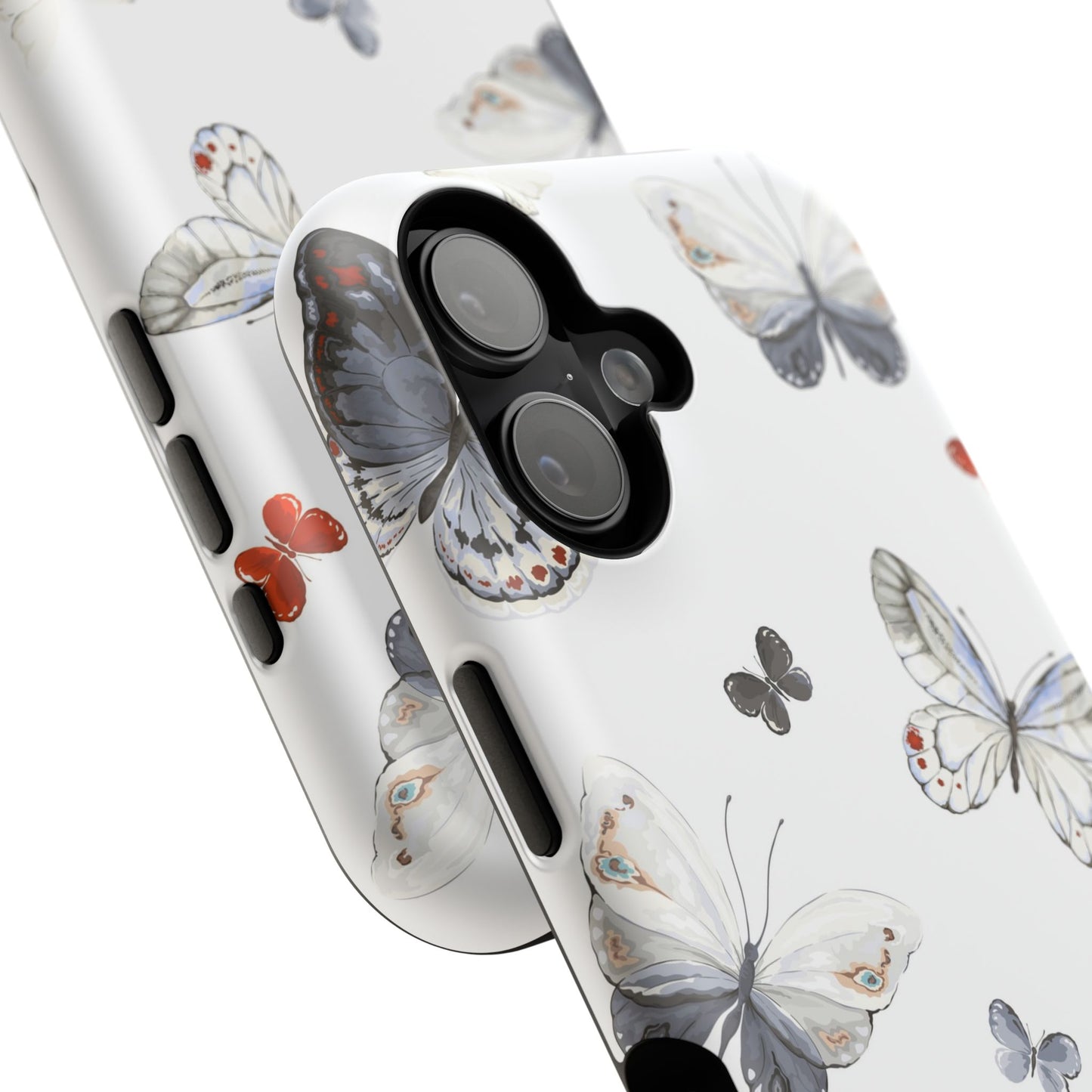 Butterfly Impact-Resistant Phone Case, Elegant Phone Cover, Gifts for Her, Nature Lovers, Eco-friendly Design, Cute Butterfly Case