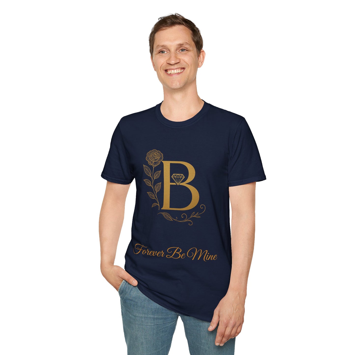 Personalized Floral Monogram T-Shirt, Forever Be Mine Shirt