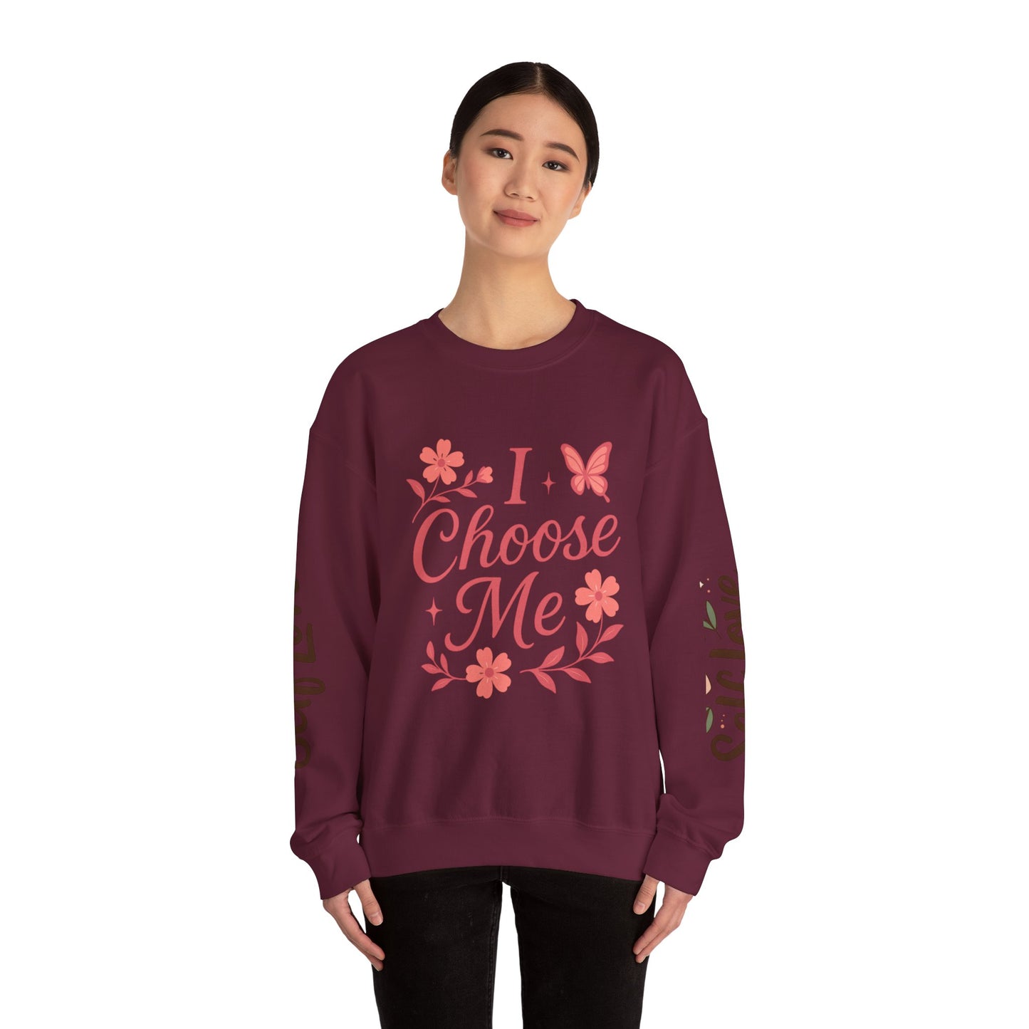 Self Love Crewneck Sweatshirt - Choose Joy & Embrace Yourself
