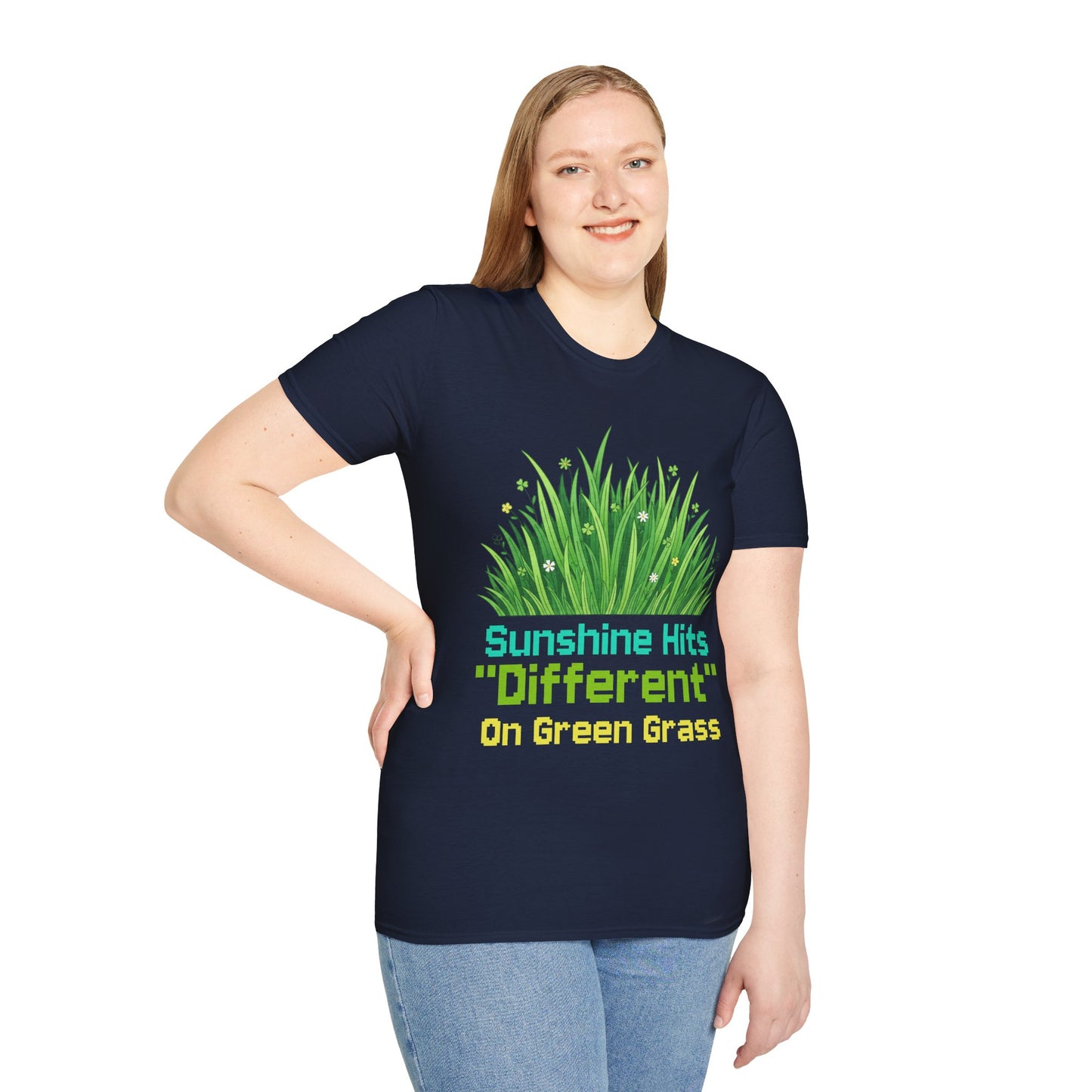 Sunshine Hits "Different" On Green Grass T-Shirt