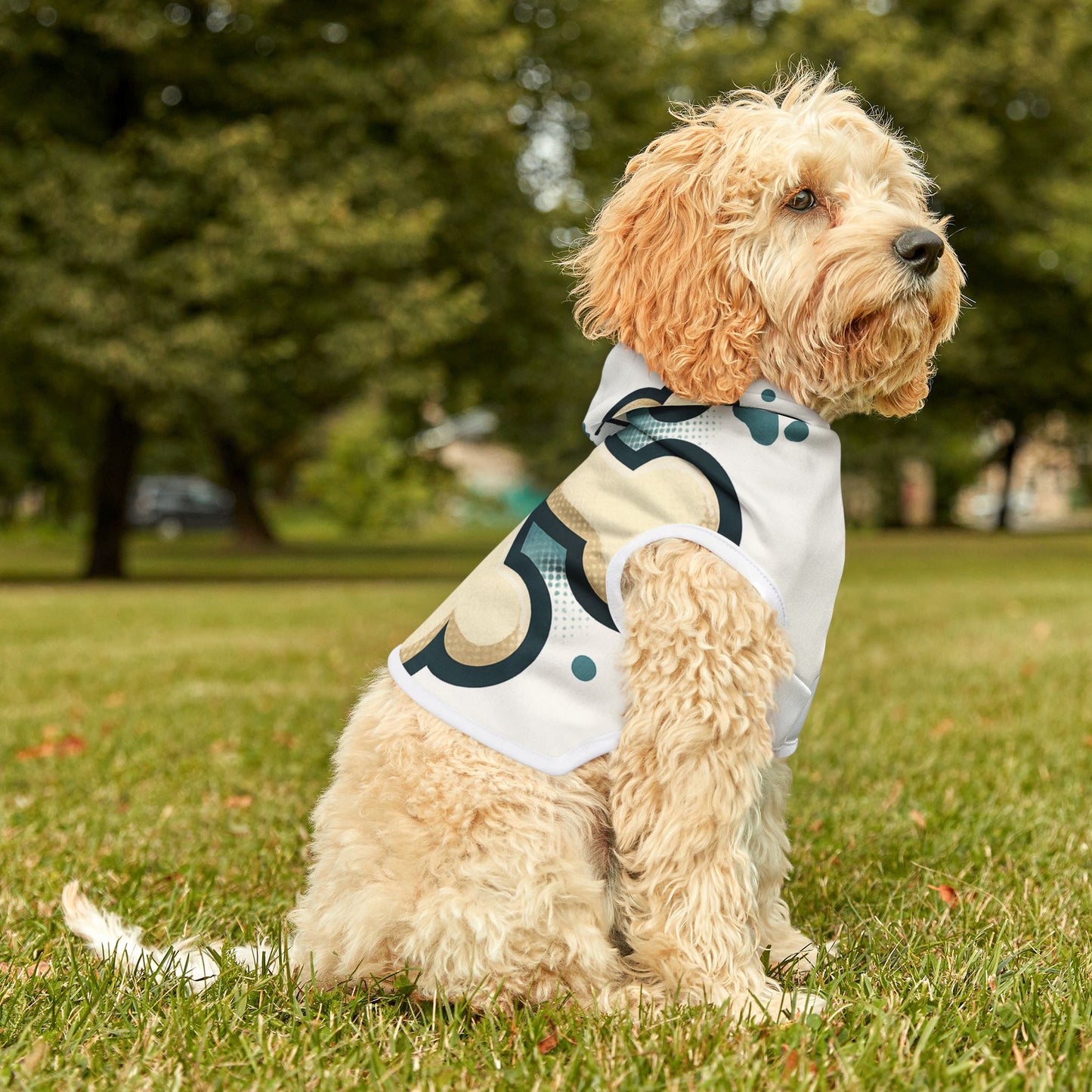 Dog Hoodie — Playful Bones & Paw Print Pet Hoodie