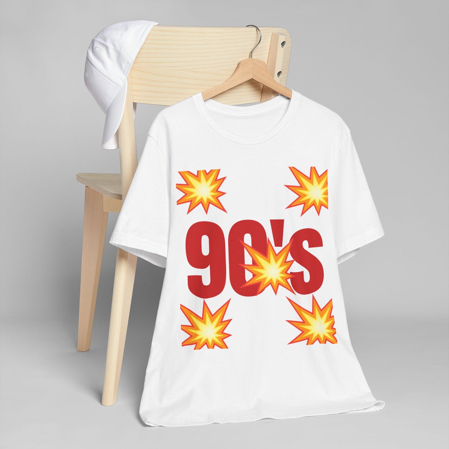 Retro 90's Jersey T-Shirt, Nostalgic Graphic Tee, Unisex Casual Wear, 90's Party Shirt, Gift for Retro Lovers, Vintage Style Clothing