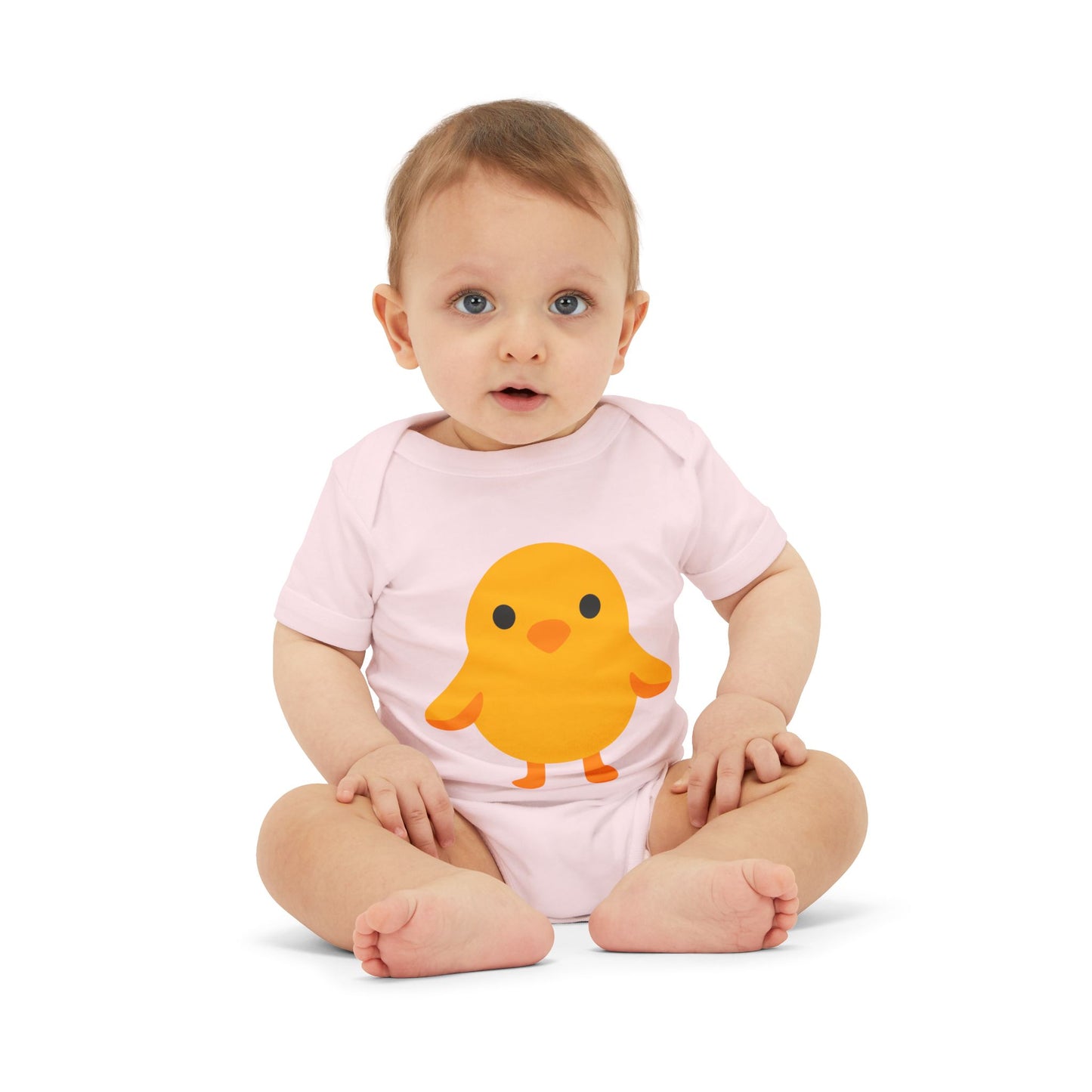 Adorable Baby Bodysuit with Cute Chick Design, Infant Onesie