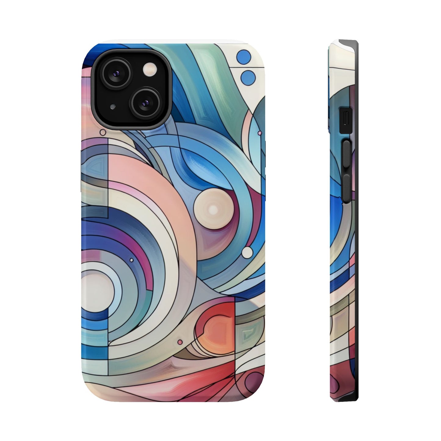 Artistic Magnetic Phone Case | Abstract Colorful Design, Unique Gift for Artists, Stylish Protection, Holiday Essentials, Phone Accessory