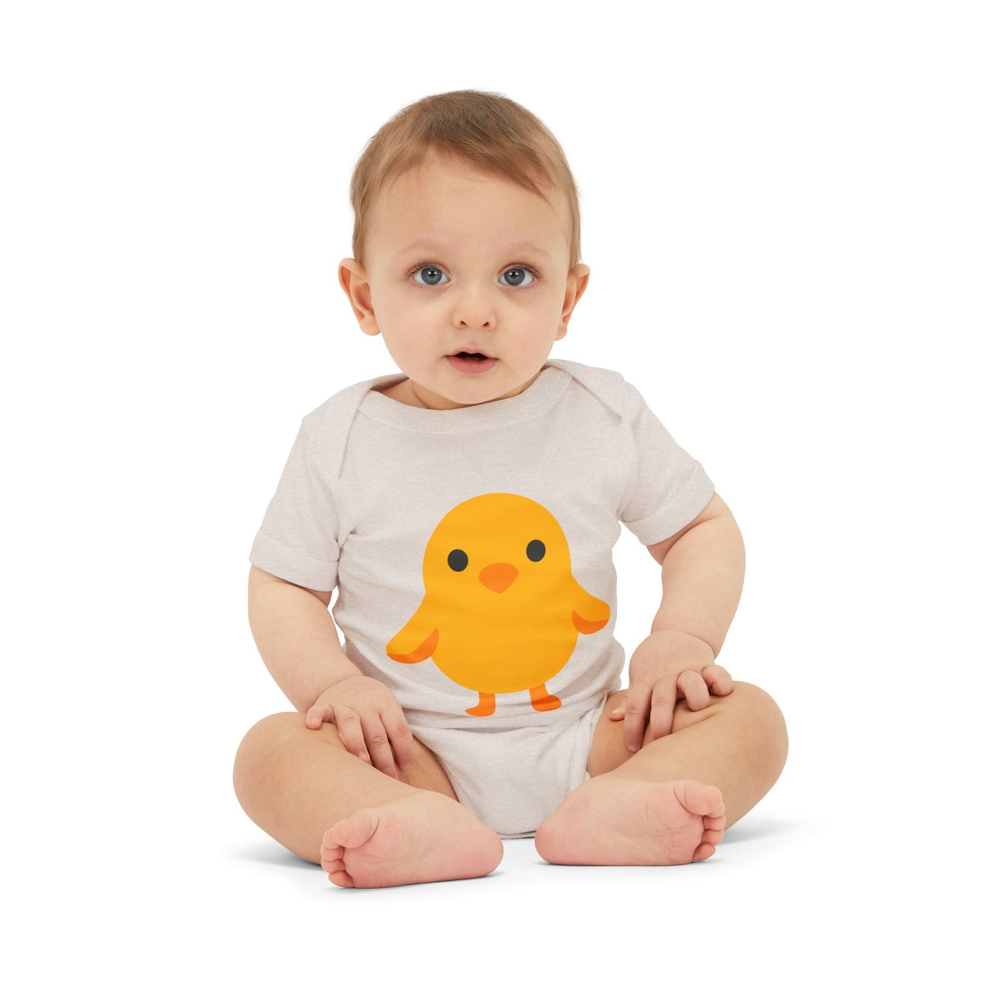 Adorable Baby Bodysuit with Cute Chick Design, Infant Onesie