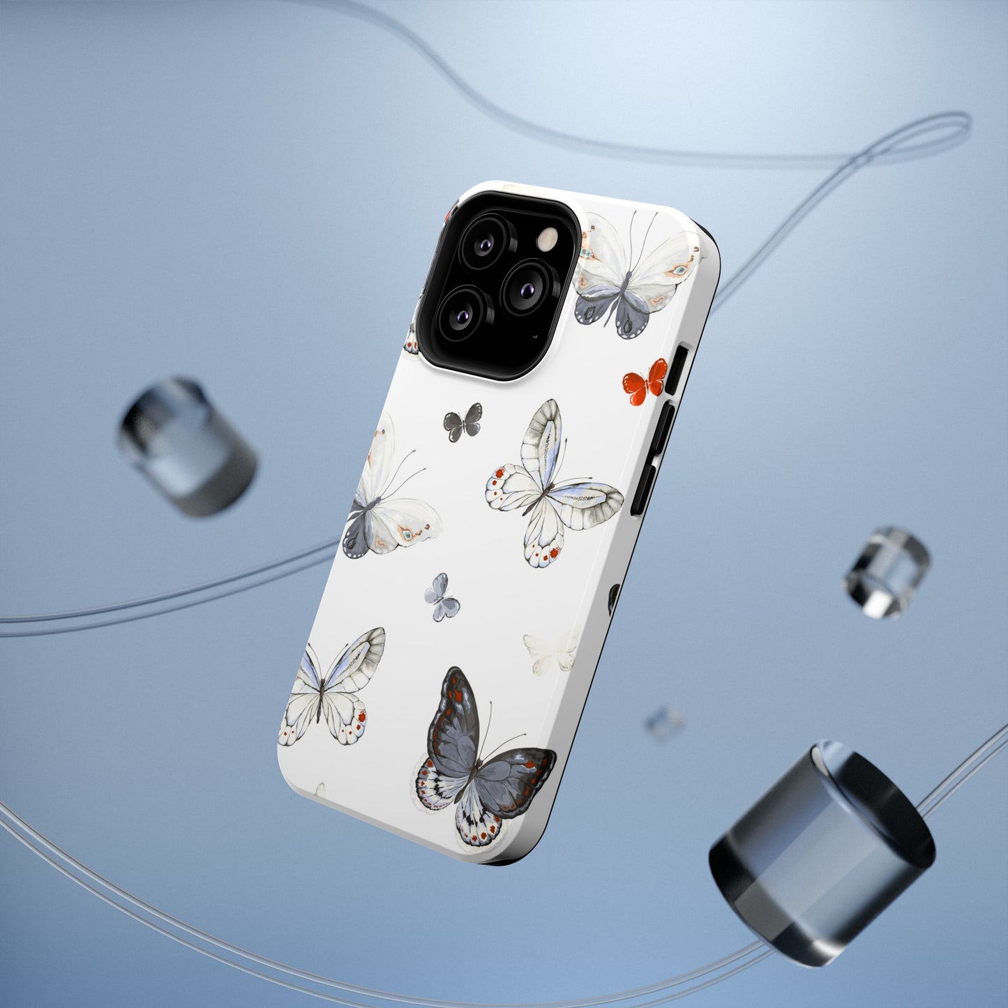 Butterfly Impact-Resistant Phone Case, Elegant Phone Cover, Gifts for Her, Nature Lovers, Eco-friendly Design, Cute Butterfly Case