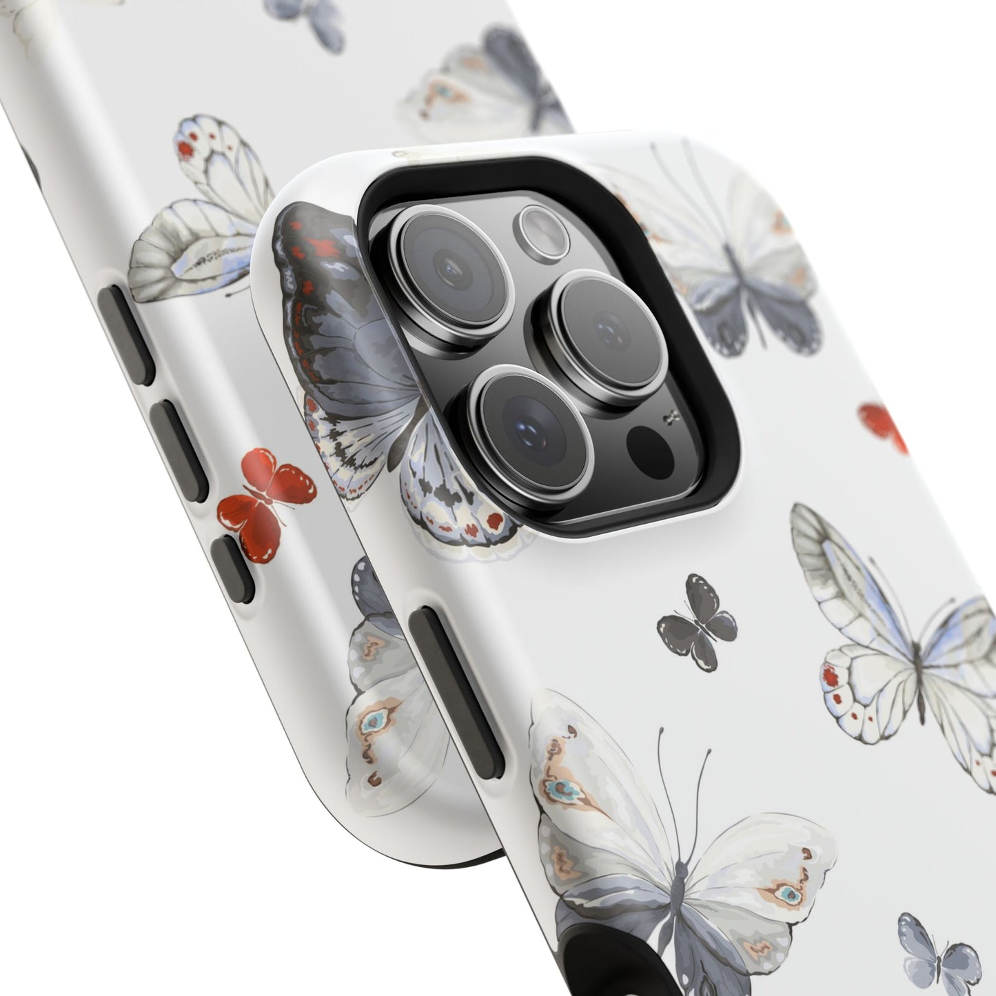 Butterfly Impact-Resistant Phone Case, Elegant Phone Cover, Gifts for Her, Nature Lovers, Eco-friendly Design, Cute Butterfly Case