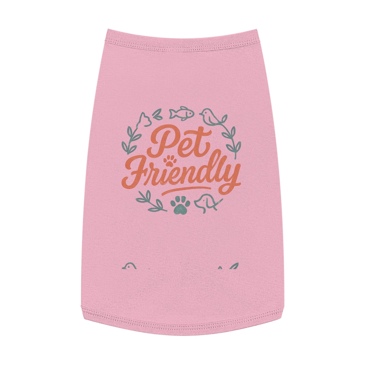 Pet Tank Top - "Pet Friendly" Graphic Dog & Cat Shirt