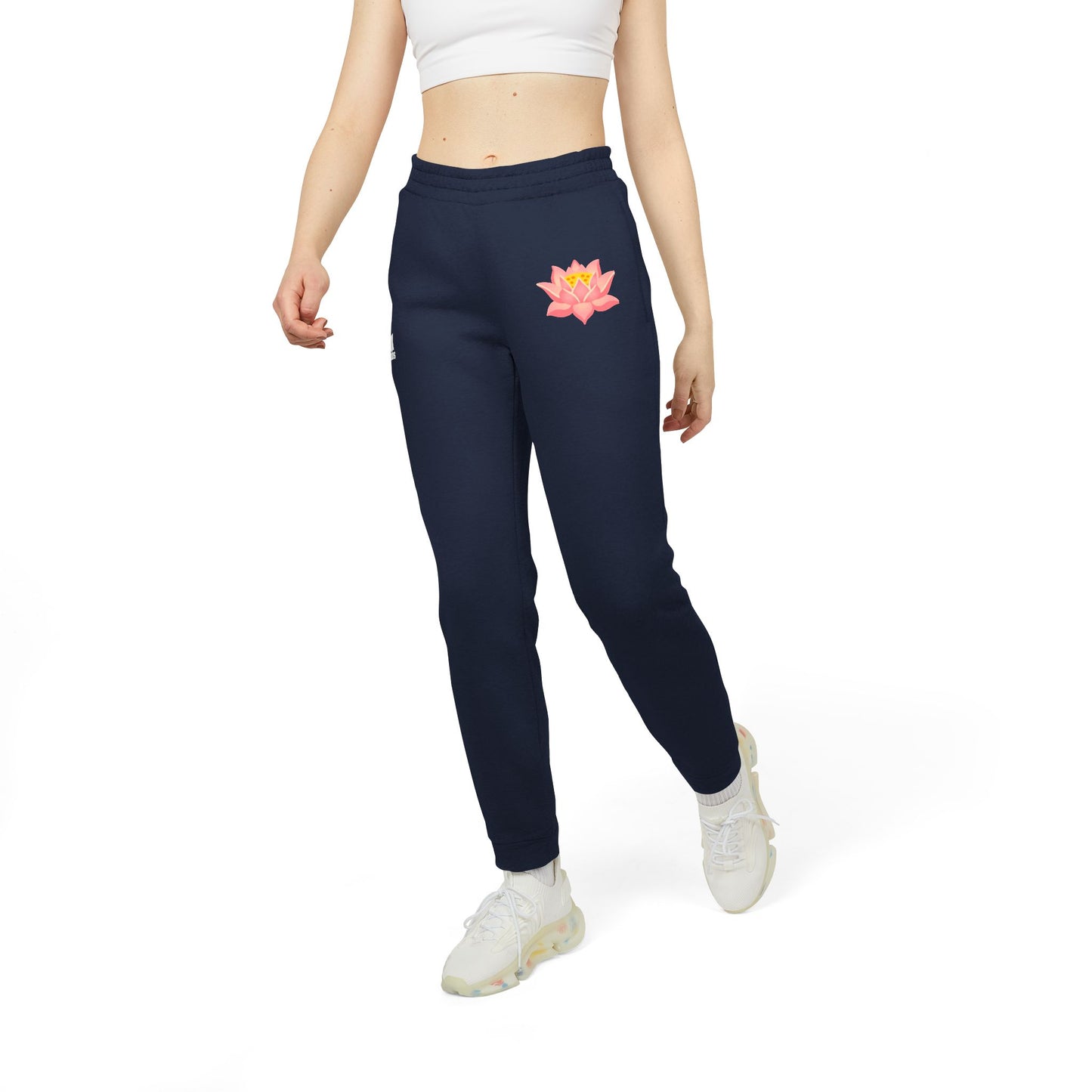 Cozy Unisex Fleece Joggers with Floral Design - Perfect for Relaxation, Sports, Gift, Everyday Wear, Yoga, Athleisure