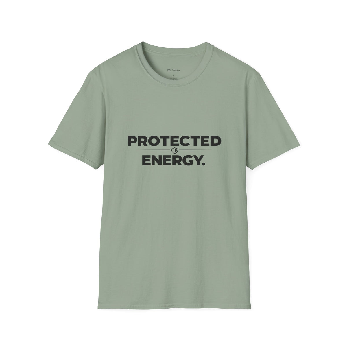 Protected Energy T‑Shirt — Minimalist Spiritual Graphic Tee