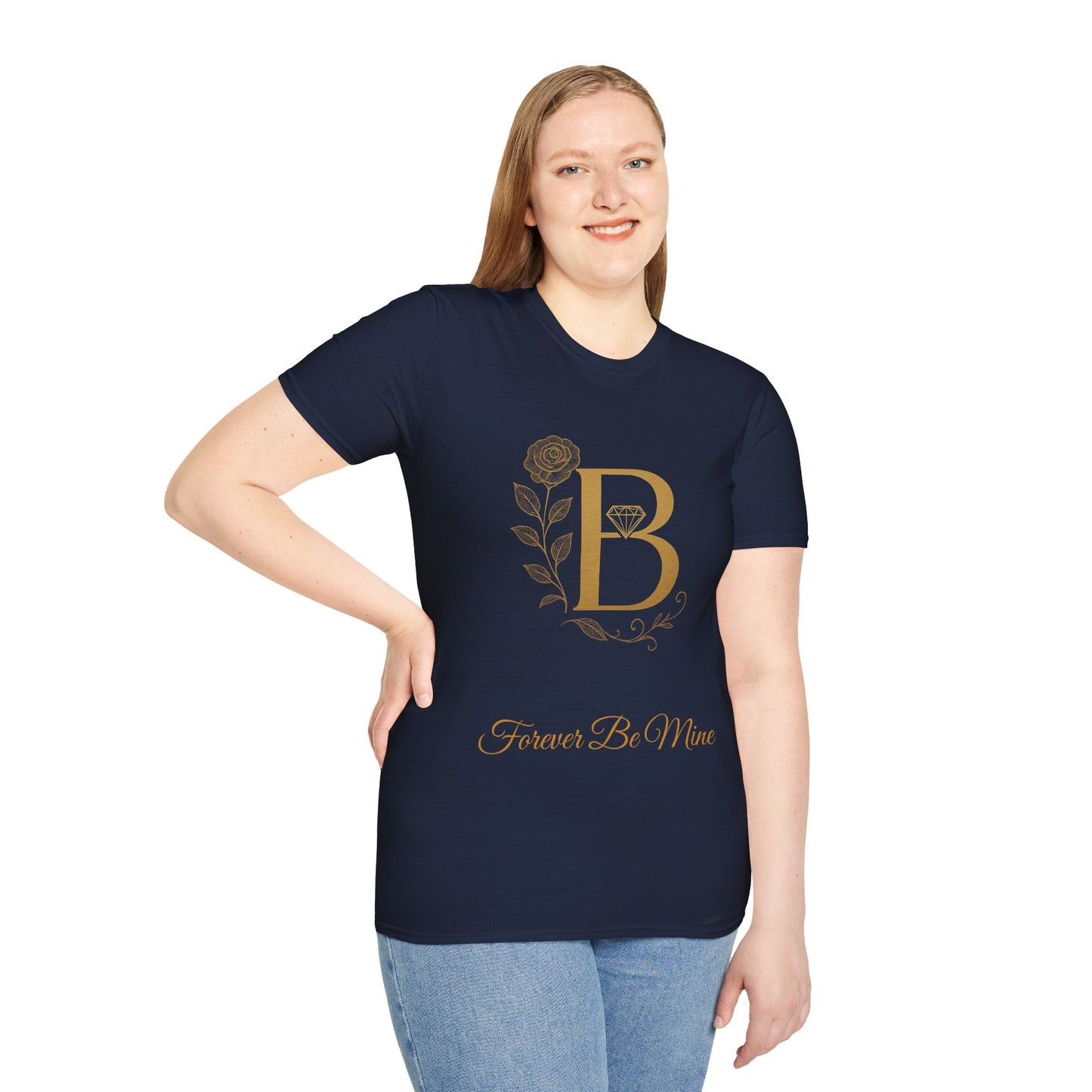 Personalized Floral Monogram T-Shirt, Forever Be Mine Shirt