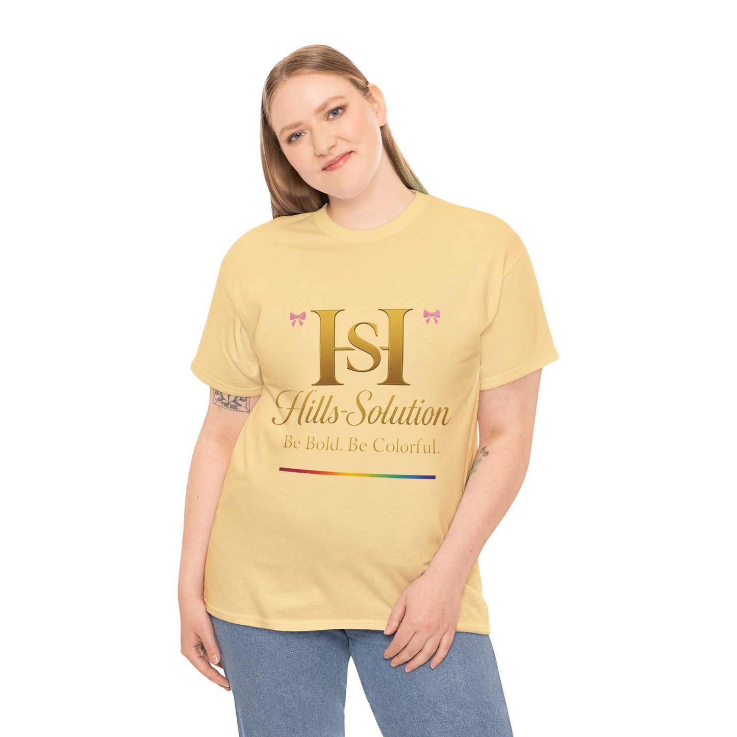 Be Bold Be Colorful Graphic Tee — Vibrant Hills Solution T-Shirt
