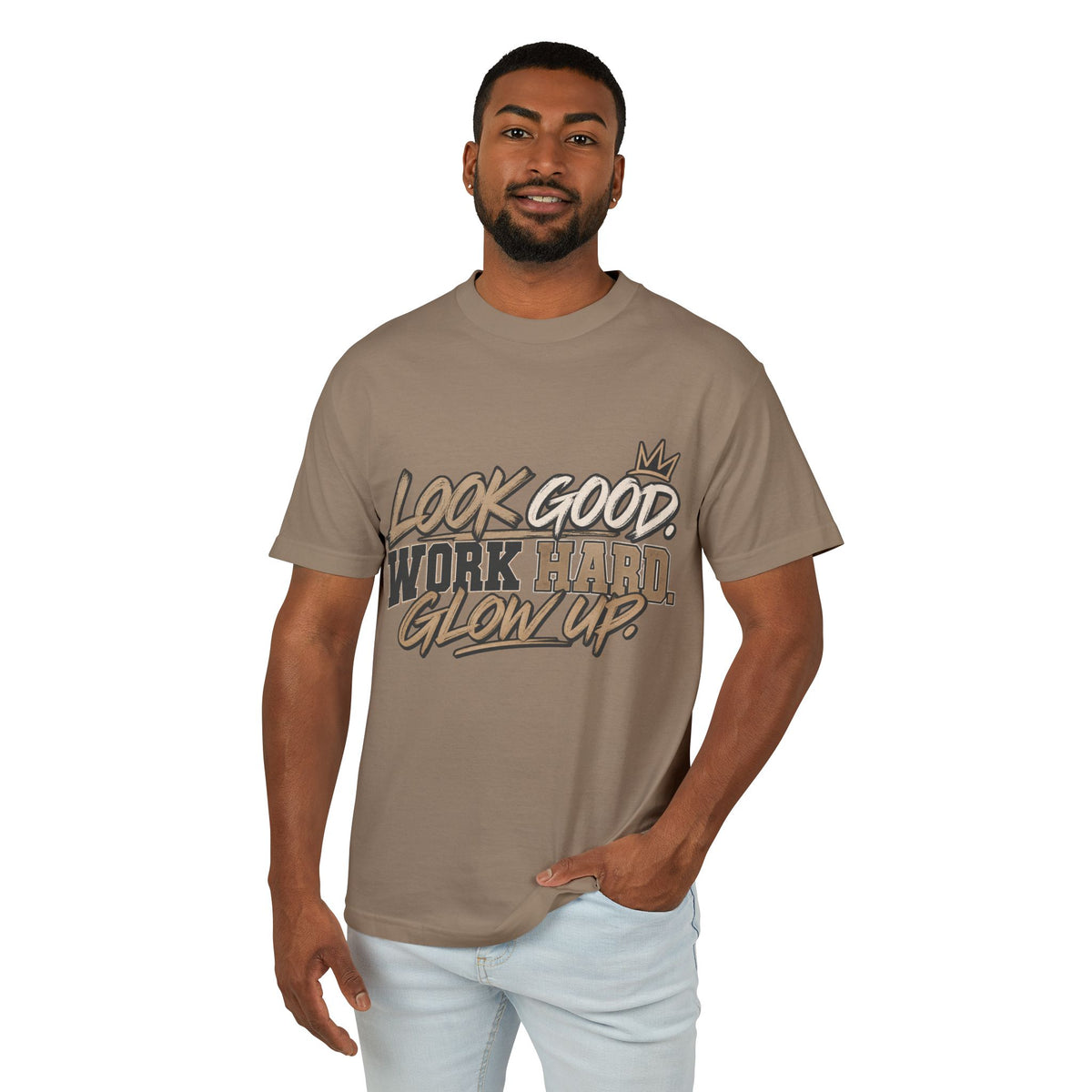 Look Good Work Hard Glow Up Tee