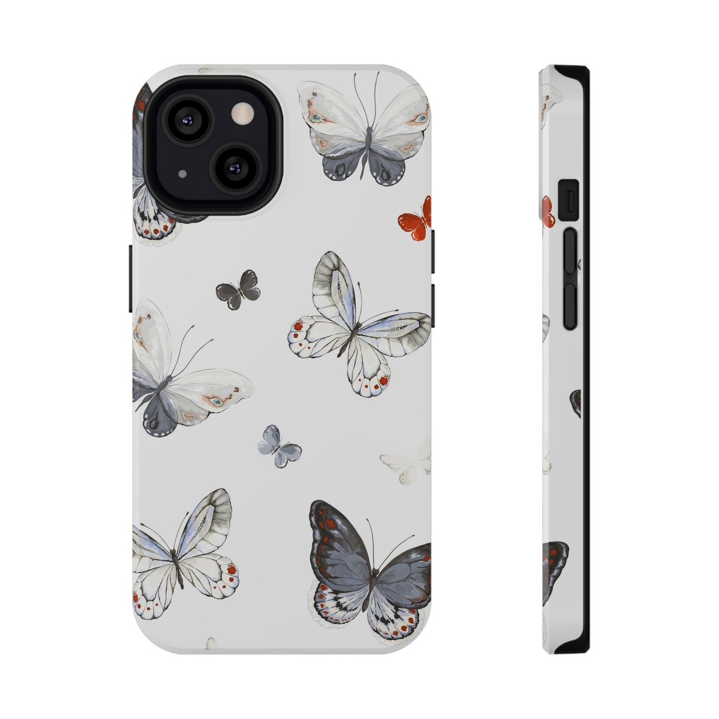 Butterfly Impact-Resistant Phone Case, Elegant Phone Cover, Gifts for Her, Nature Lovers, Eco-friendly Design, Cute Butterfly Case