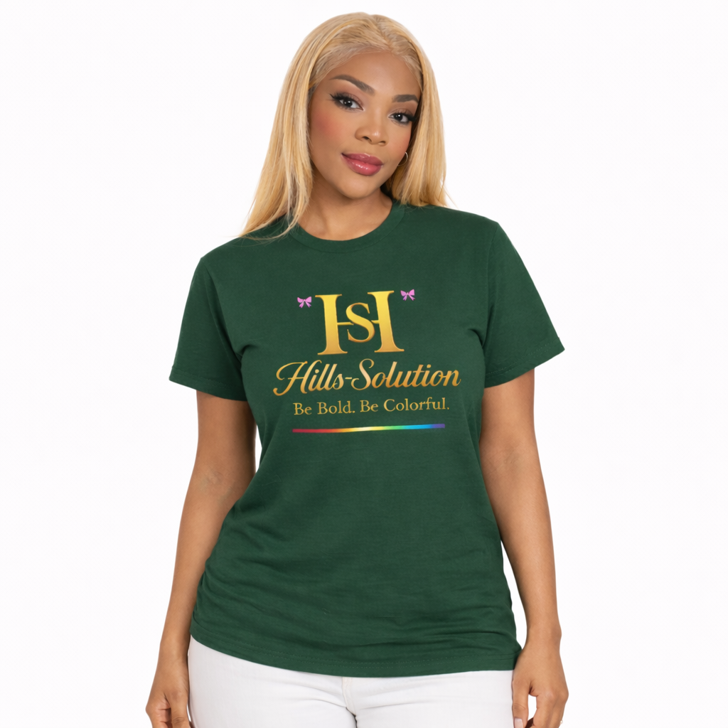Be Bold Be Colorful Graphic Tee — Vibrant Hills Solution T-Shirt