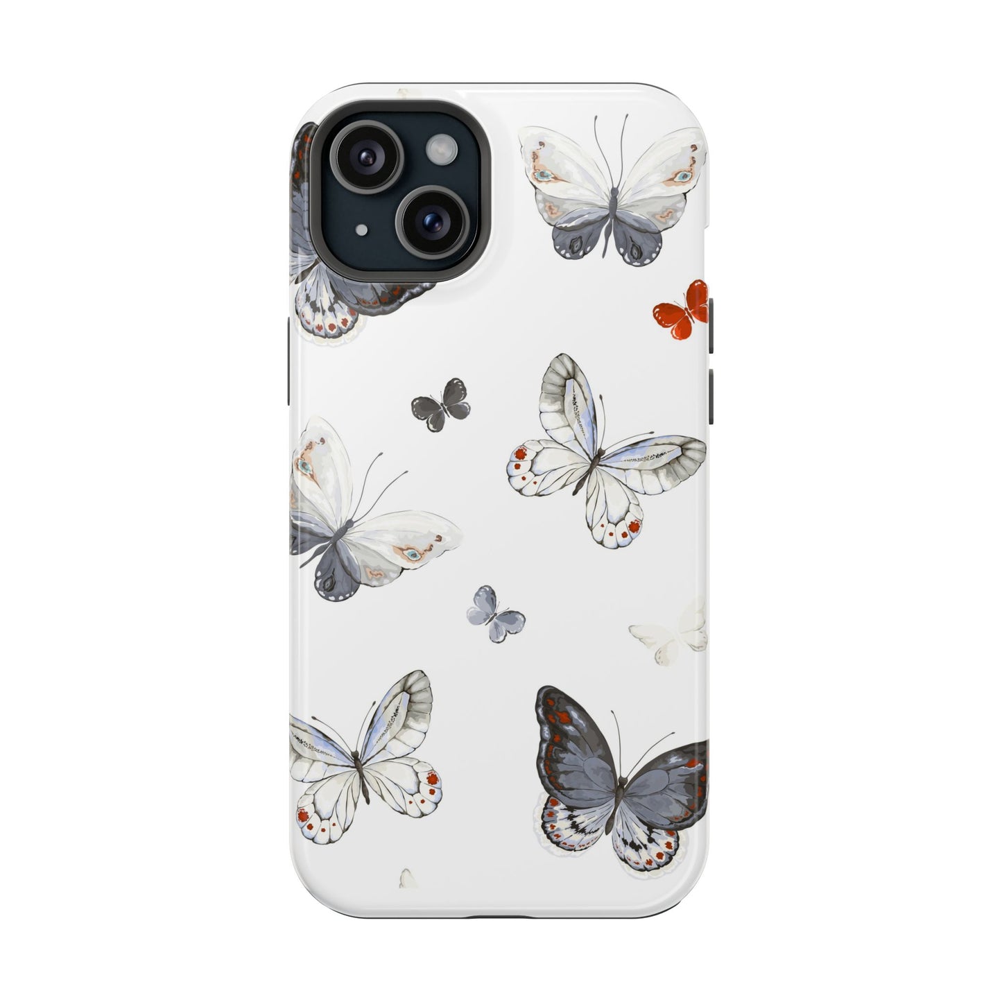 Butterfly Impact-Resistant Phone Case, Elegant Phone Cover, Gifts for Her, Nature Lovers, Eco-friendly Design, Cute Butterfly Case