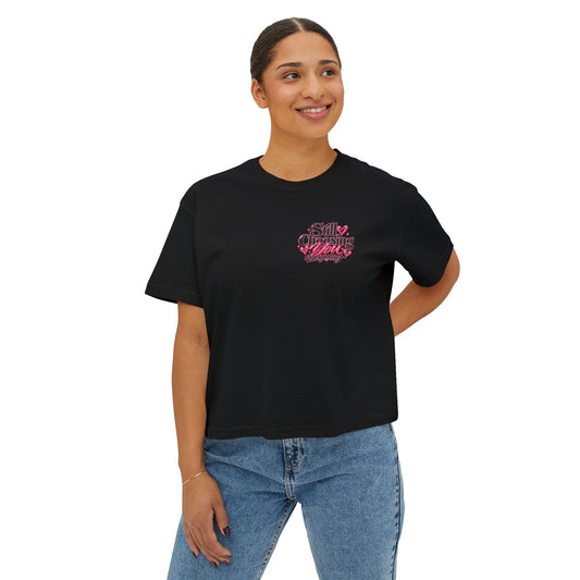 "Still Choosing You" Women's Boxy Tee – Positive Graphic Crop T-Shirt