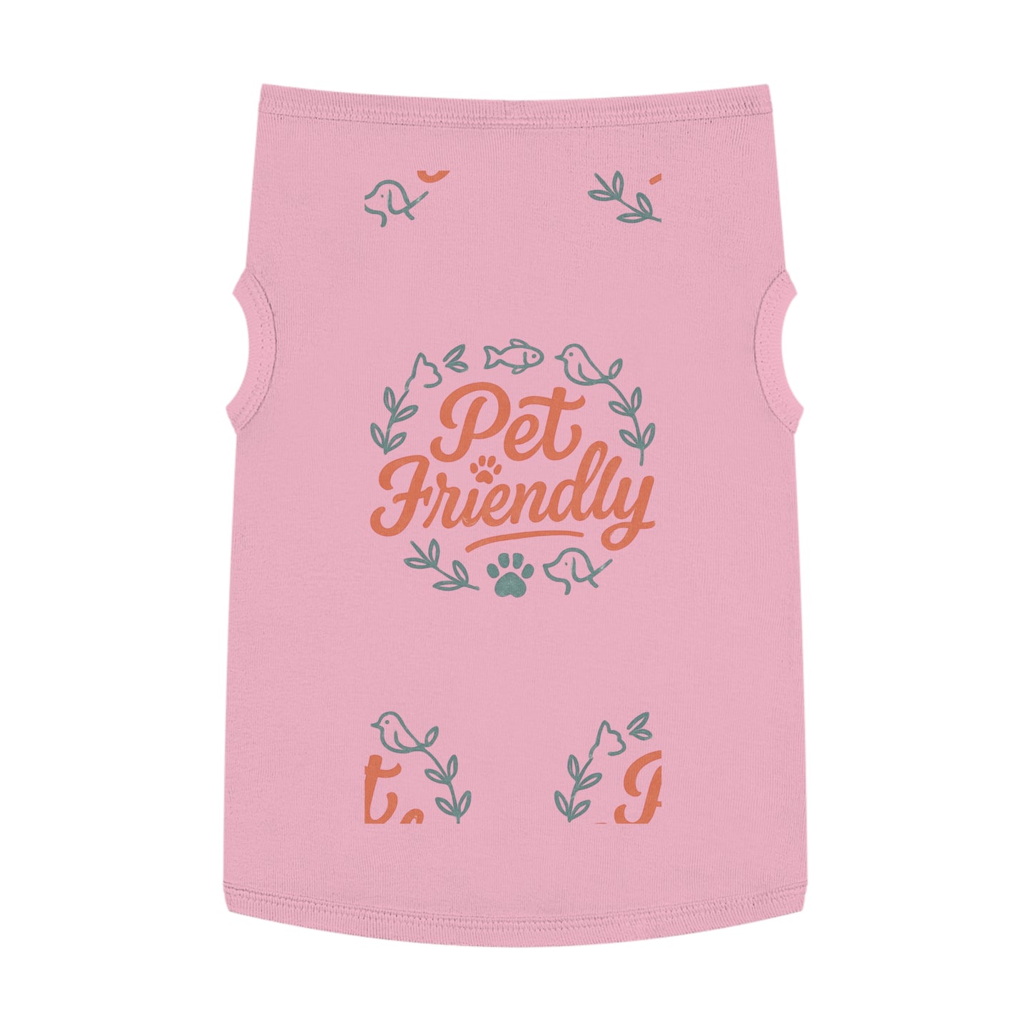 Pet Tank Top - "Pet Friendly" Graphic Dog & Cat Shirt