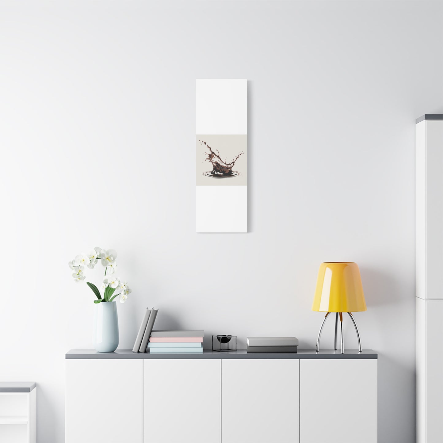 Chocolate Splash Matte Canvas Wall Art – Modern Kitchen Decor
