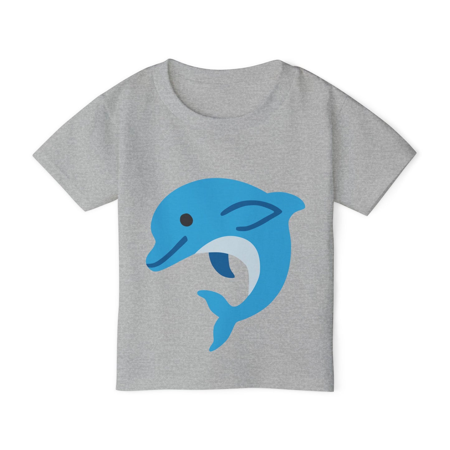Cute Dolphin Toddler T-shirt, Eco-Friendly Kidswear