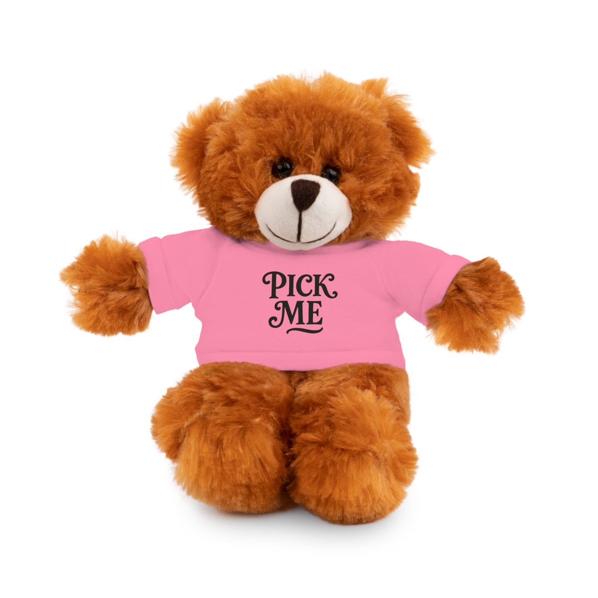 Pick Me Plush Bear with Tee — Cute Stuffed Animal Gift